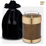 LoveUrns® Mini Messing Urn met waxinelichtje T664